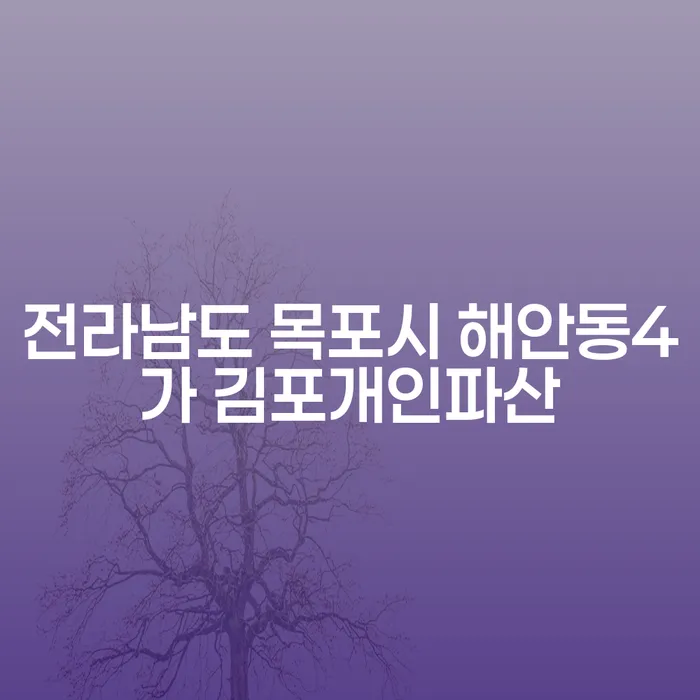 전라남도 목포시 해안동4가 김포개인파산과 급여 280만원 개인회생, 어떻게 시작할까요?