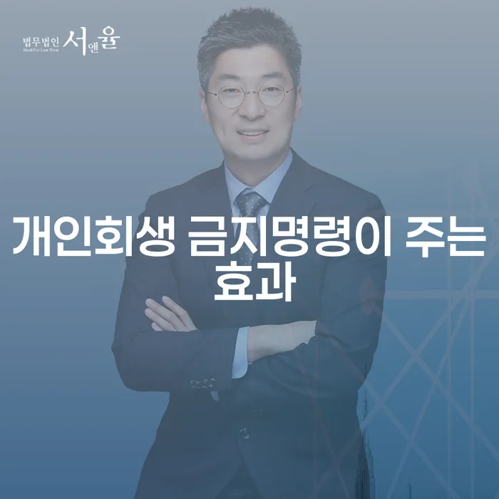 개인회생 금지명령의 효과란 무엇일까요?